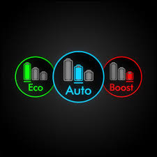 Snadné přepínání mezi 3 režimy výkonu